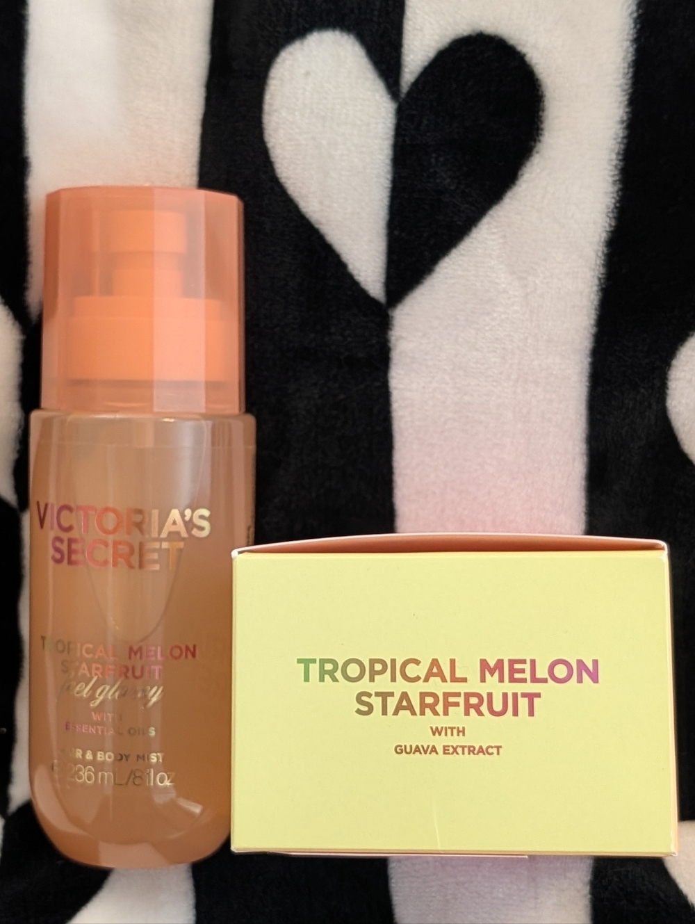 Victoria's Secret Tropical Melon Starfruit Hair Body Mist & Scalp Body Scrub 🆕 - Picture 1 of 4